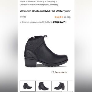 Merrell Chateau II Mid Pull Waterproof Bootie - Women’s 9